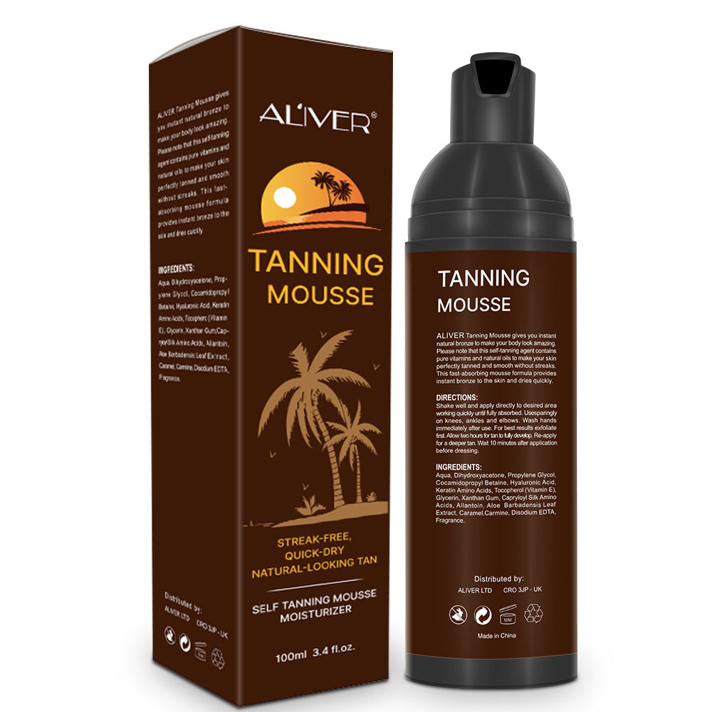 Aliver Bronze Tanning Cream Sunless Wheat Color