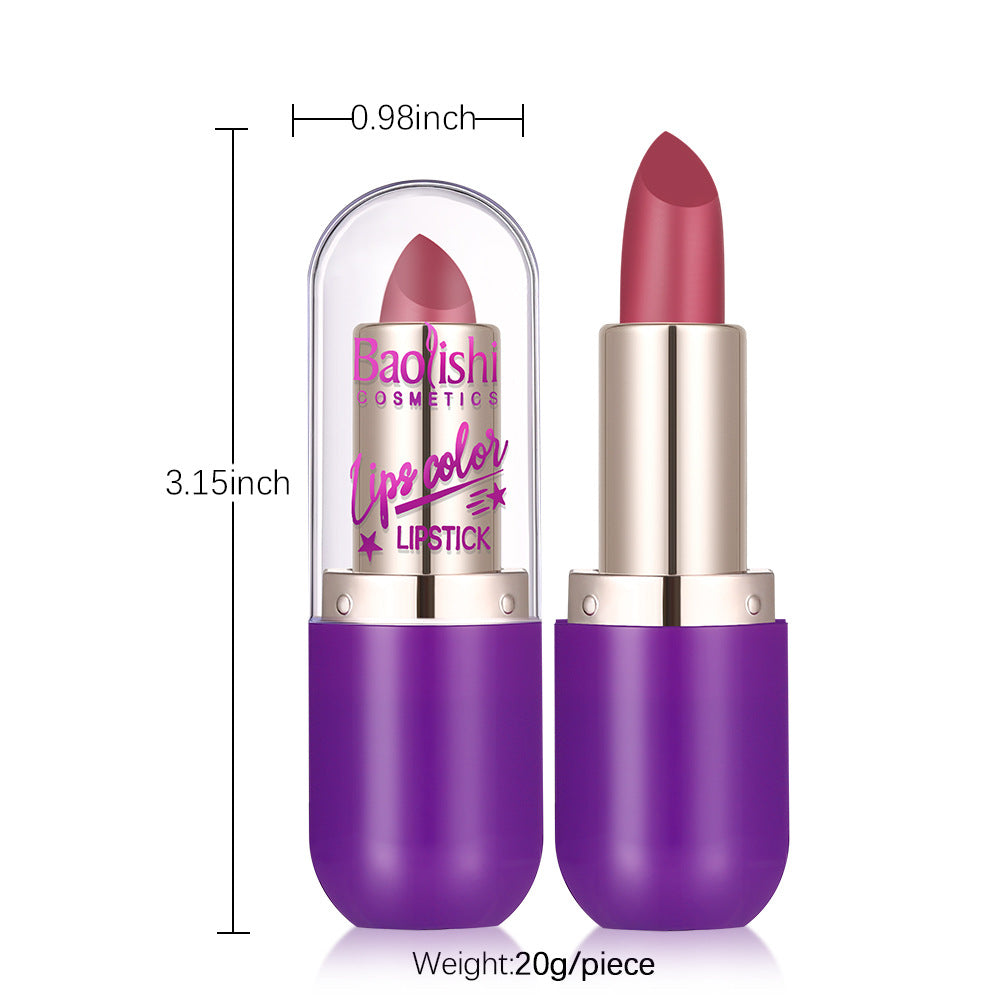 Baolishi Matte Lipstick Makeup Matte No Stain On Cup