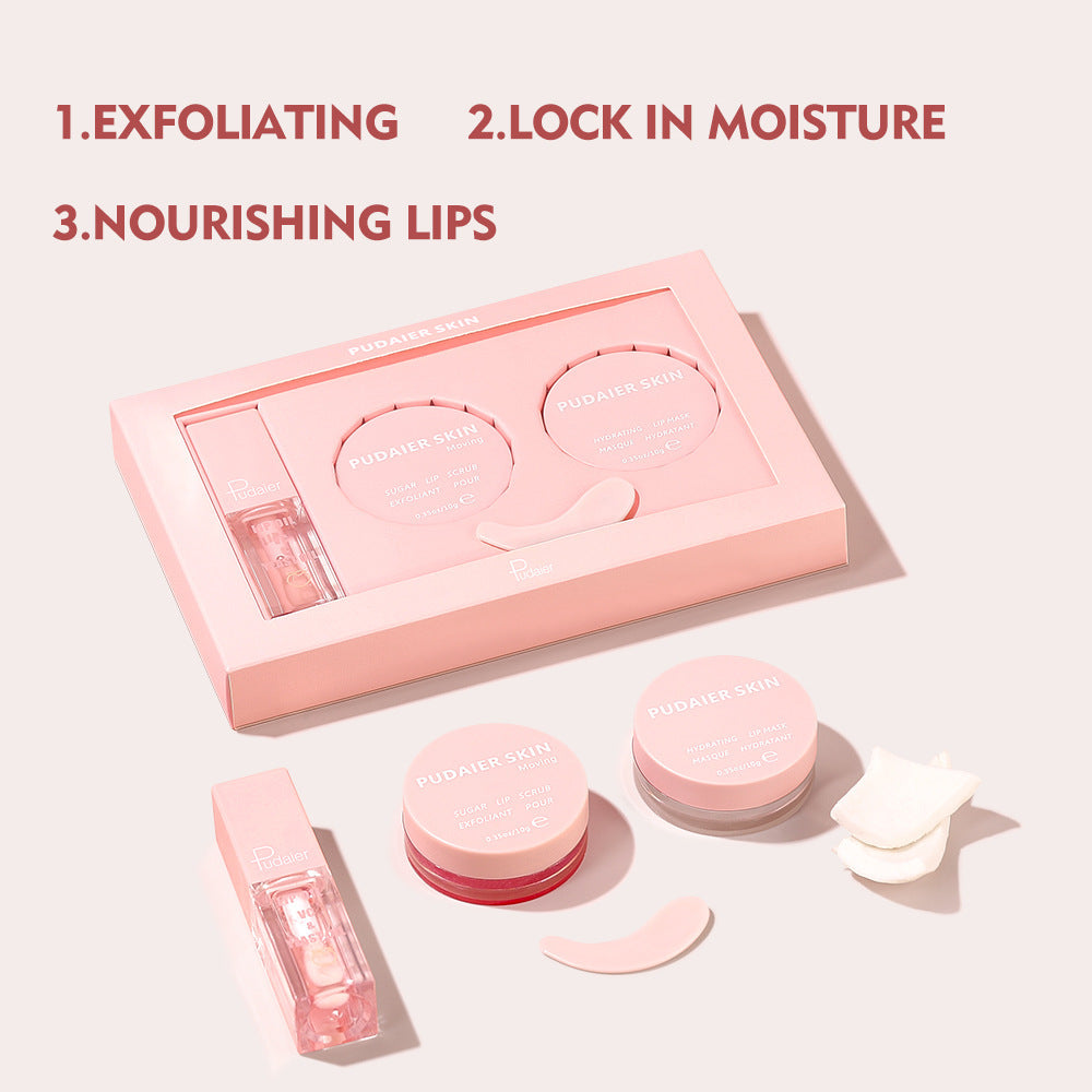 Pudaier Exfoliating Lip Scrub Cream Nourishing Moisturizing