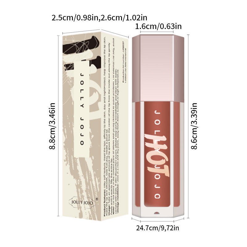 Jolyjolo Transparent Lip Gloss Highlight Brightening Full Lips Lip Lacquer