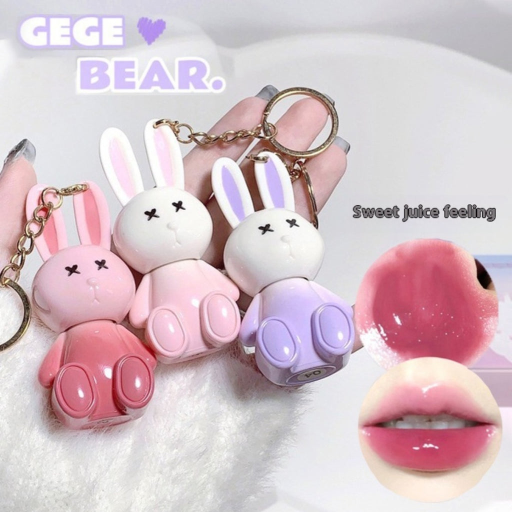 Gege Bear Water Light Lip Lacquer Moisturizing Mirror Makeup No Stain On Cup Lipstick