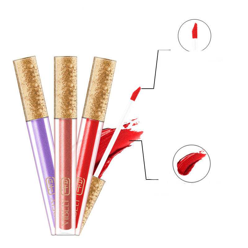 Vibely 15 Colors Smear-proof Makeup No Stain On Cup Matte Lip Gloss