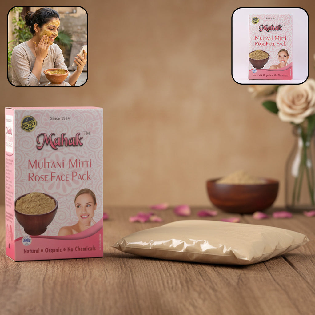 Herbal Multani Mitti  Rose Based Face Pack  80 Gm