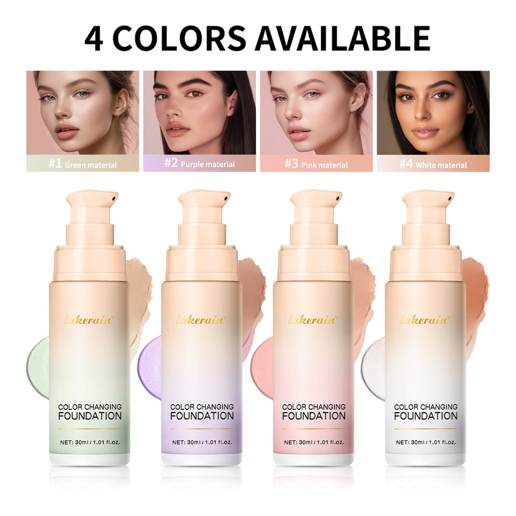 Lakerain Discoloration Liquid Foundation Concealer Long-lasting Natural