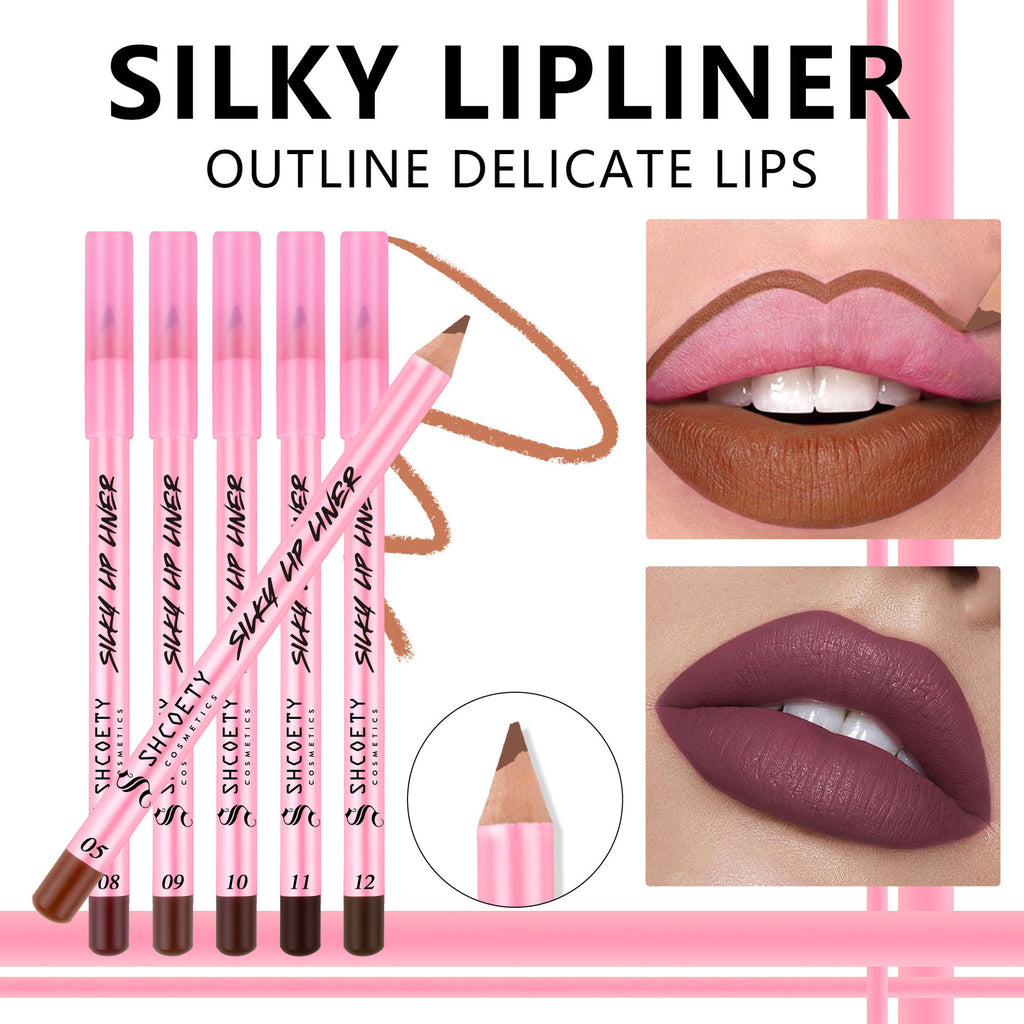 Shcoety 12 Color Matte Lipstick Lip Liner Suit