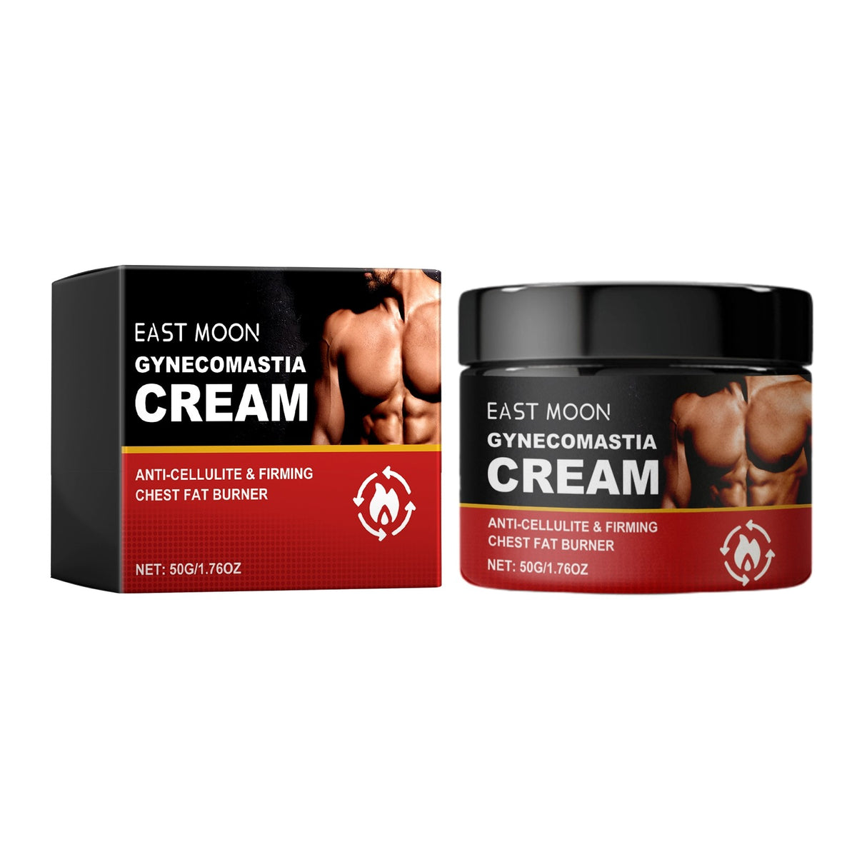 East Moon Men's Chest Fat Burning Cream
