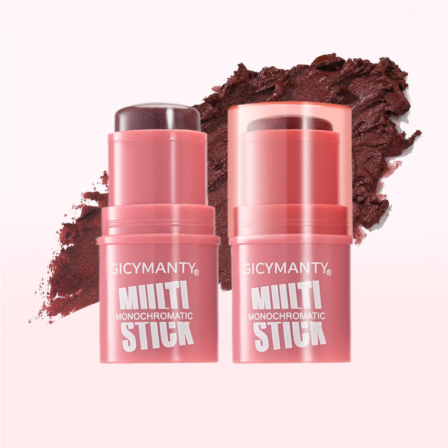 Gicymanty Makeup Blush Stick Facial Brightening Cream Blush Thin And Glittering Color Rendering