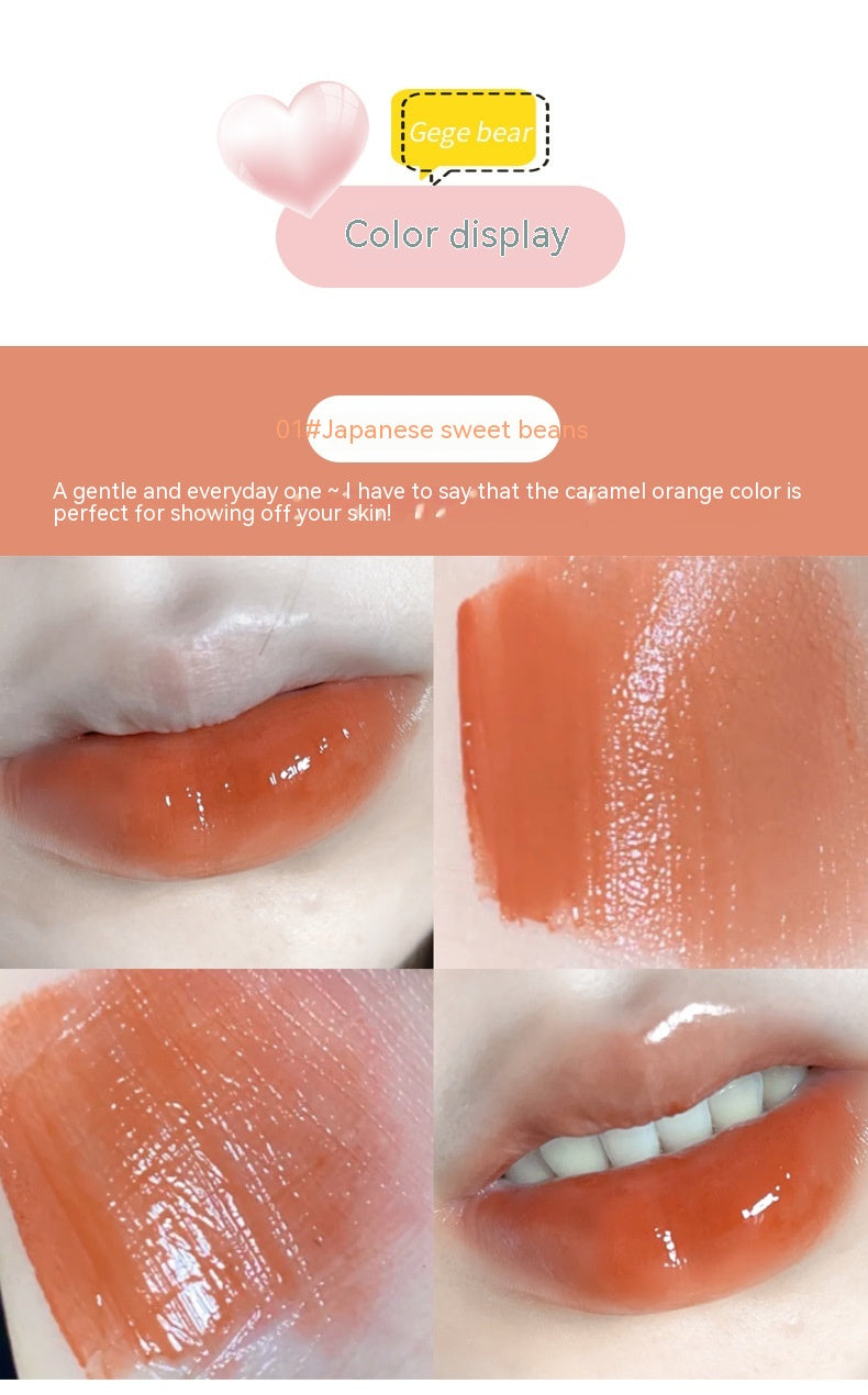 Gege Bear Smooth Glossy Lipstick Color Mirror