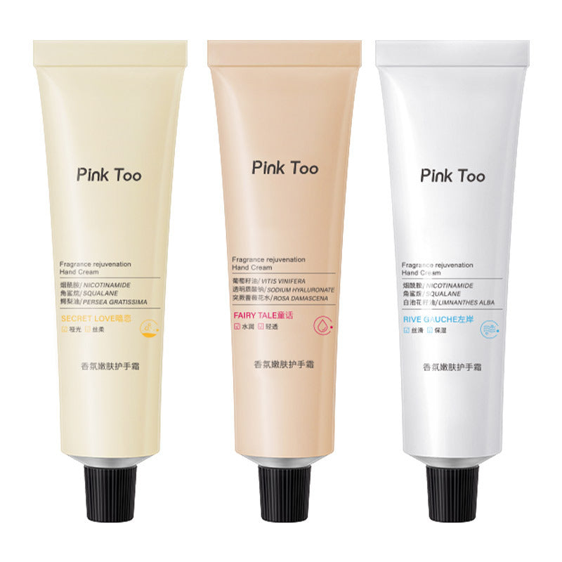 Pink Too Nicotinamide Fragrance Rejuvenation Hand Cream Small Moisturizing