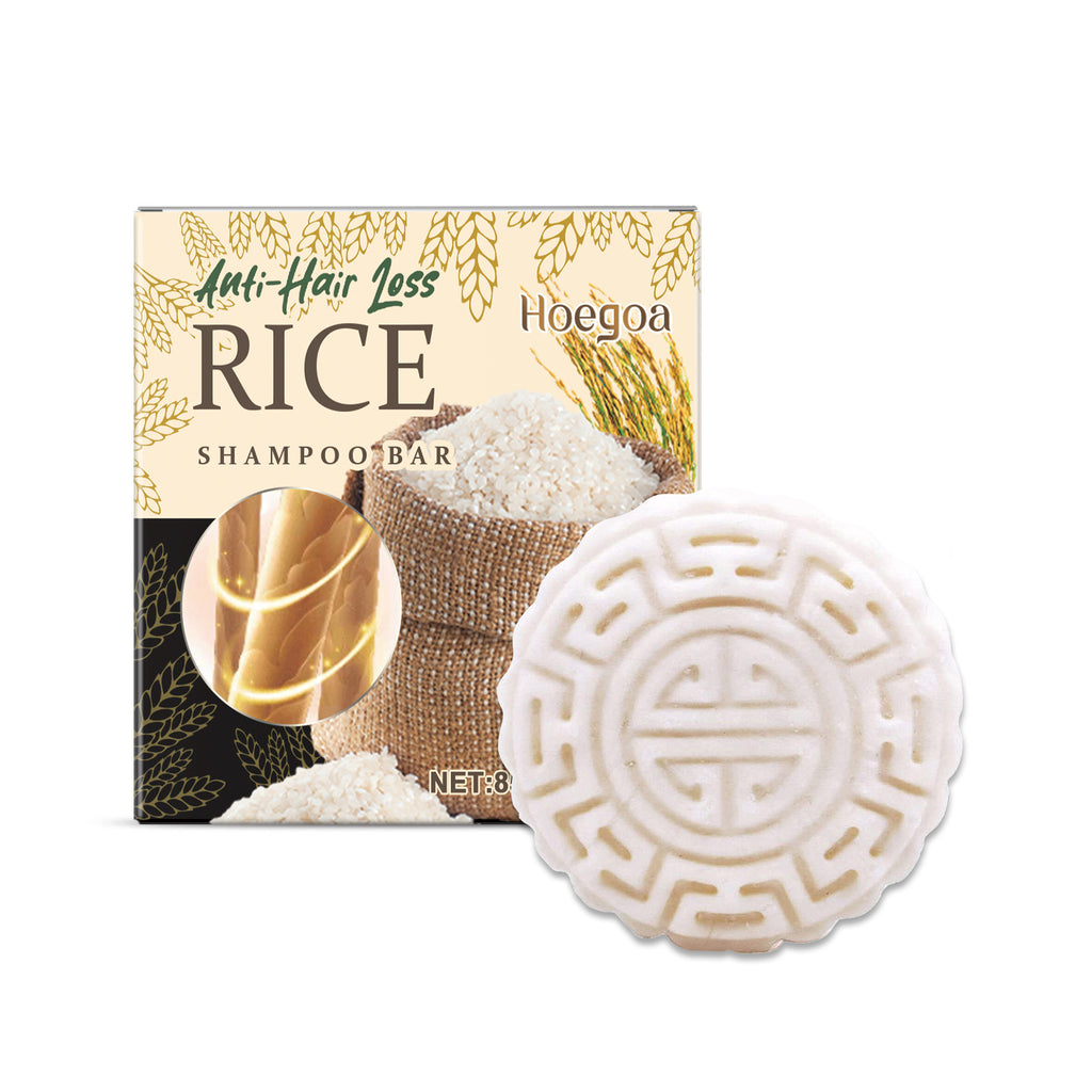 HoeGoa  Rice Shampoo Soap Gentle Cleansing And Nourishing Scalp