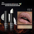 MLSmile Pearlescent Thin And Glittering Diamond Lipstick Easy To Color Longlasting Lip Gloss Long Lasting Nourishing Moisturizing 7 Color Lipstick
