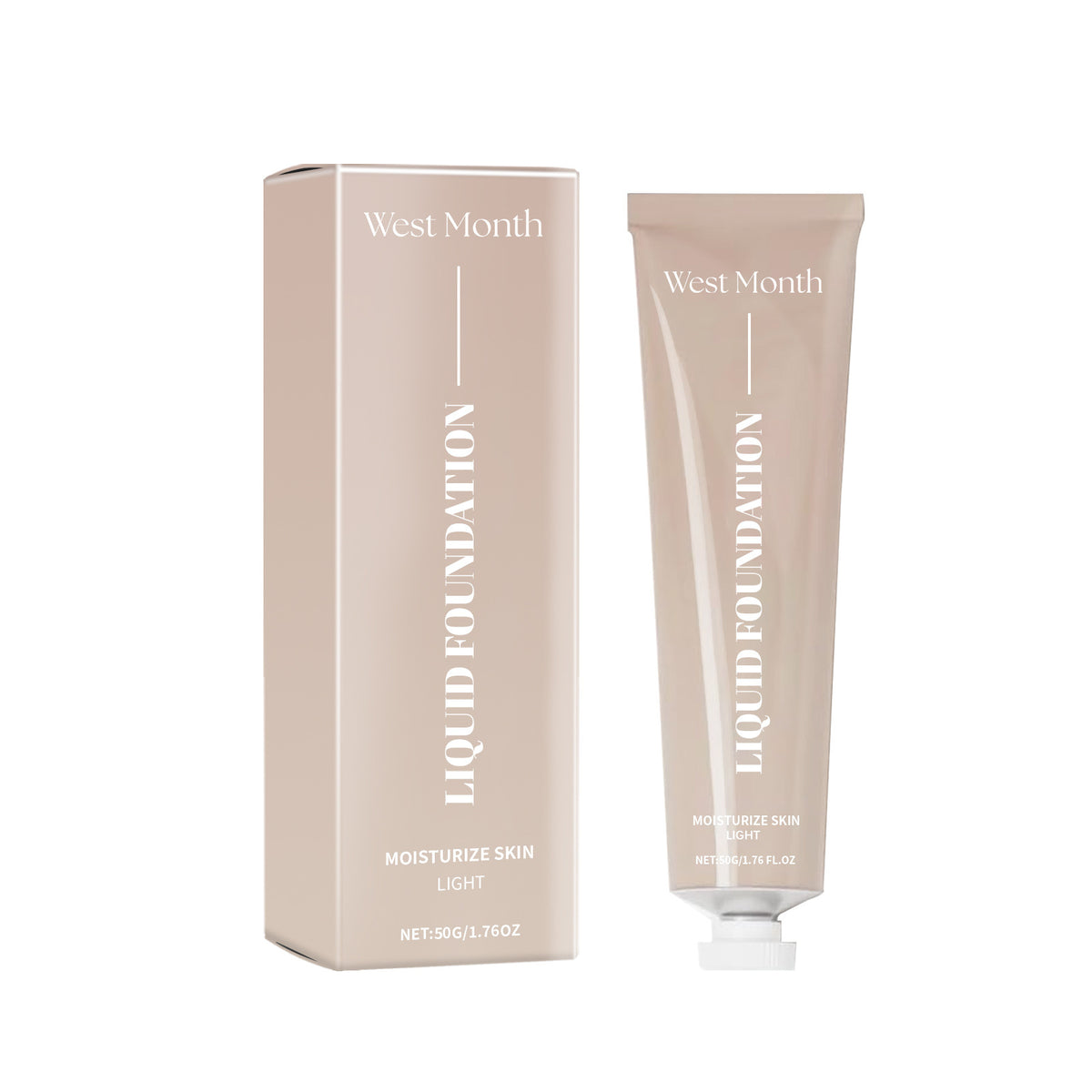 West Month Moisturizing Liquid Foundation Long Lasting Smear-proof Makeup