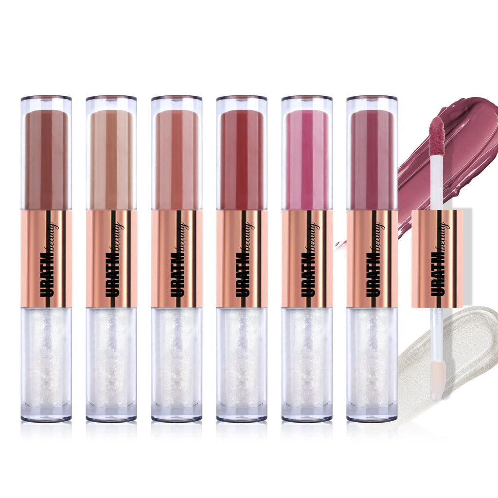 Uratm Matte No Stain On Cup Long Lasting And Does Not Fade Double-headed Lip Lacquer