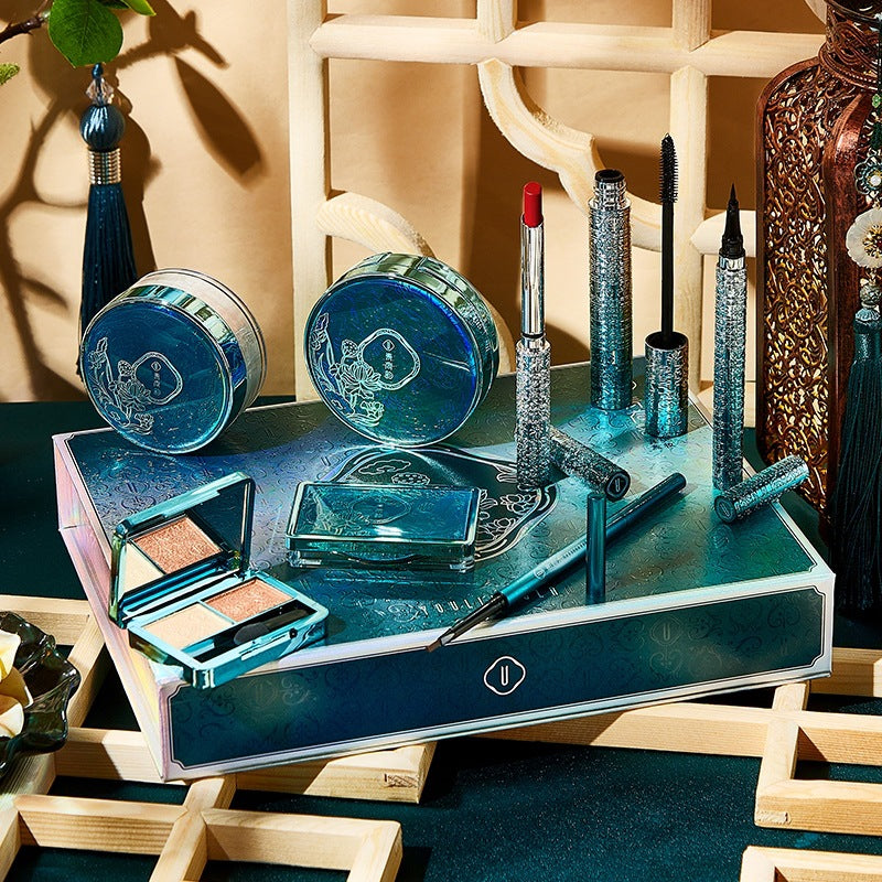 Youliyoula Makeup Set Eight-piece Air Cushion Lipstick Set
