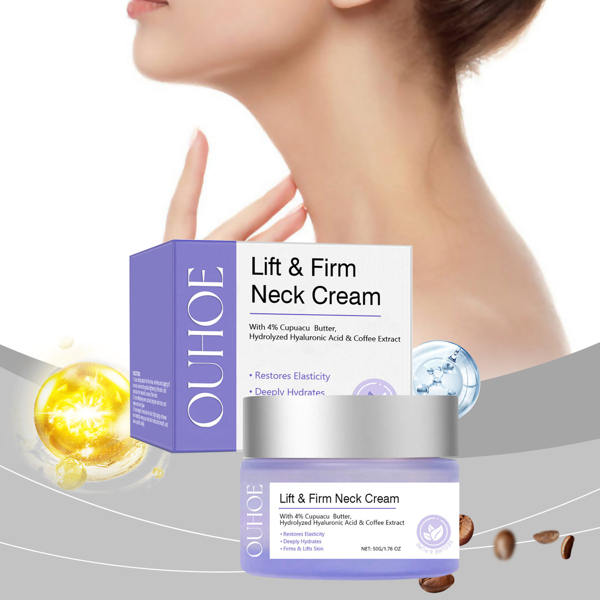 Ouhoe Neck Skin Cream Nourishing And Firming Neck Skin