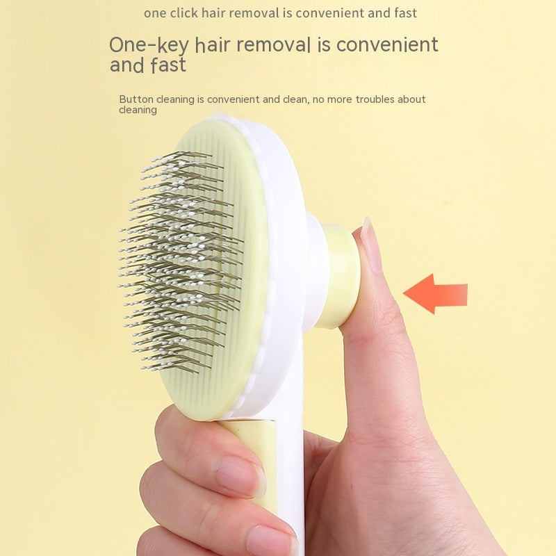 Round Head Self-cleaning Massage Pet Comb