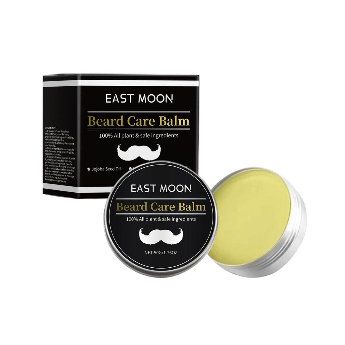 East Moon Men's Beard Care Cream Strong And Nourishing