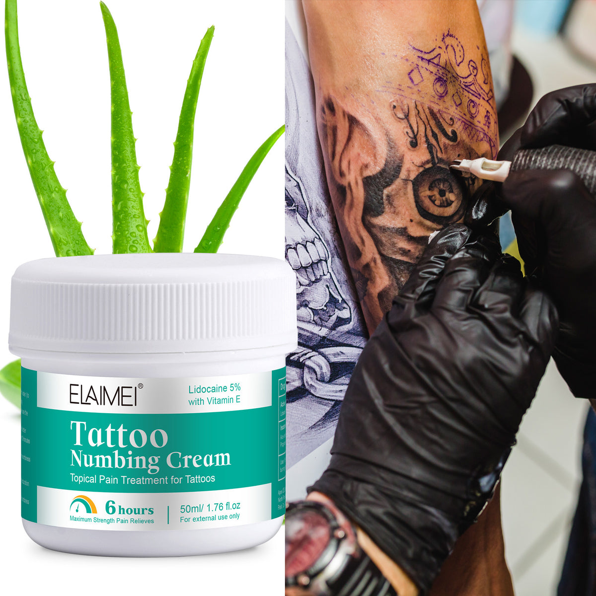 Elaimei Soothing Gentle Moisturizing Auxiliary Cream Tattoo Care Cream