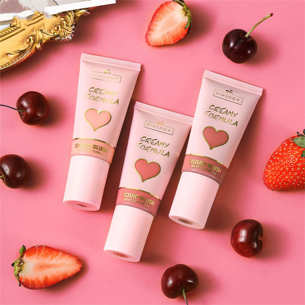 Dimshow Big Head Sponge Head Velvet Skin Feeling Lip And Cheek Dual-use Moisturizing Blush