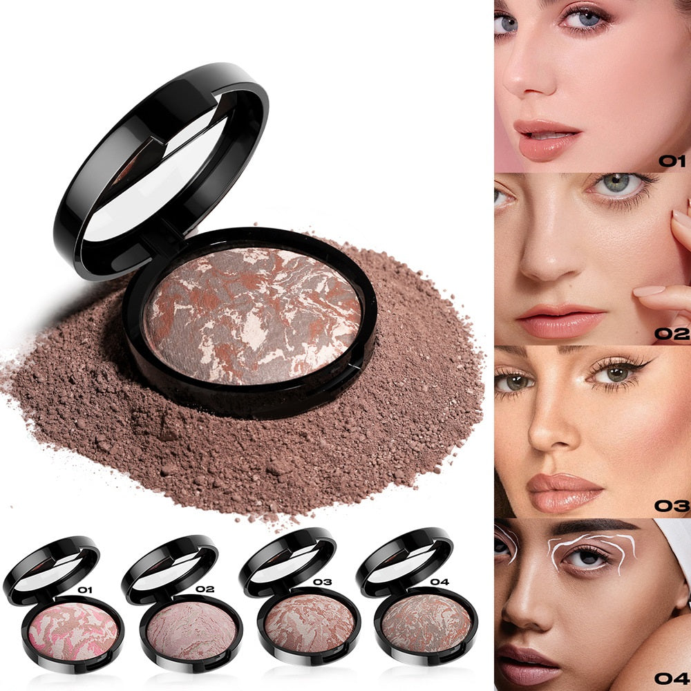 Young Vision 4-color Pork Belly Baked Powder Foundation Powder Fine Silky Improve Skin Color