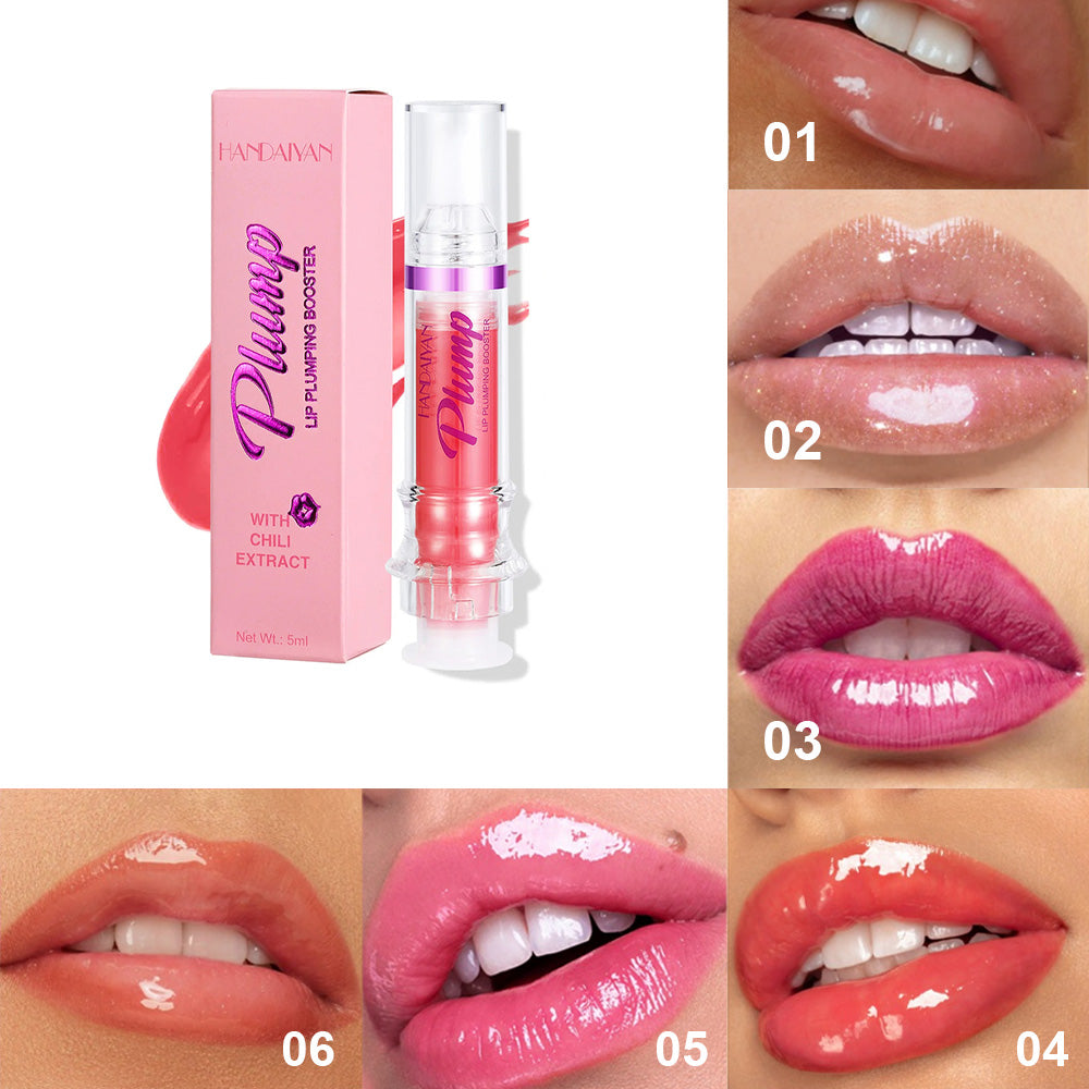 Handaiyan New Tube Lip Rich Lip Color Slightly Spicy Lip Honey Lip Glass Mirror Face Lip Mirror Liquid Lipstick