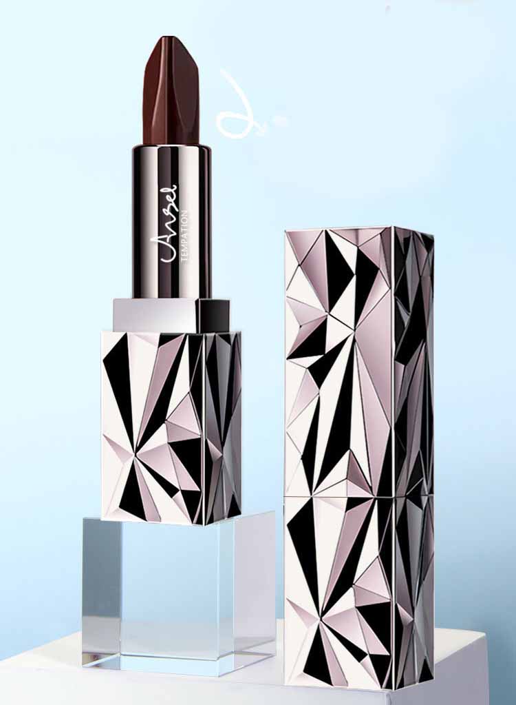 Ansel 3-Color Single Lipstick Moisturizing Color Waterproof Temptation Of Angels Black Diamond Lipstick 3 In 1