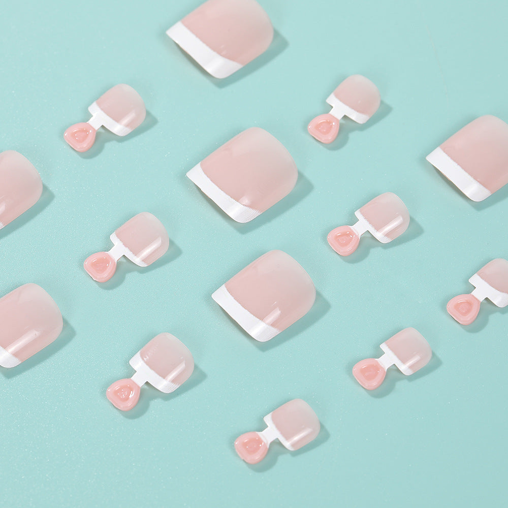 Summer French Nail Simple Wearable