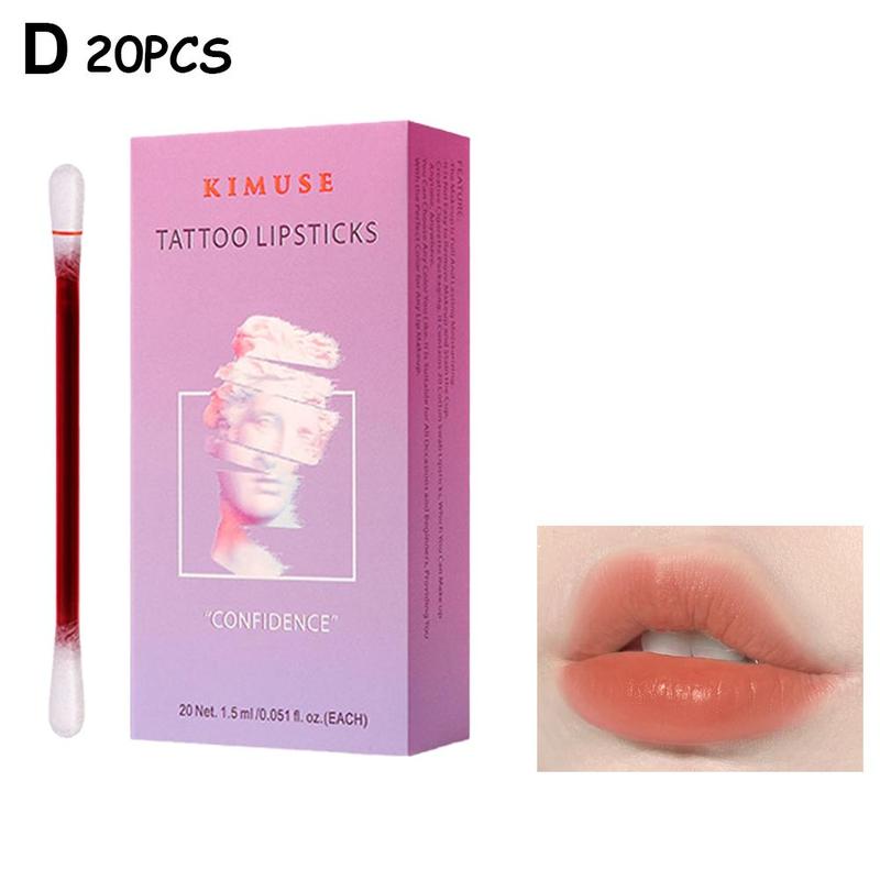 Tatto lipstick Cotton Swab Cigarette Case Lip Glaze