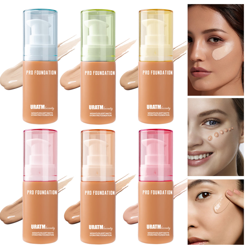 URATM Makeup Liquid Foundation Matte Concealer Long Lasting Smear-proof Makeup