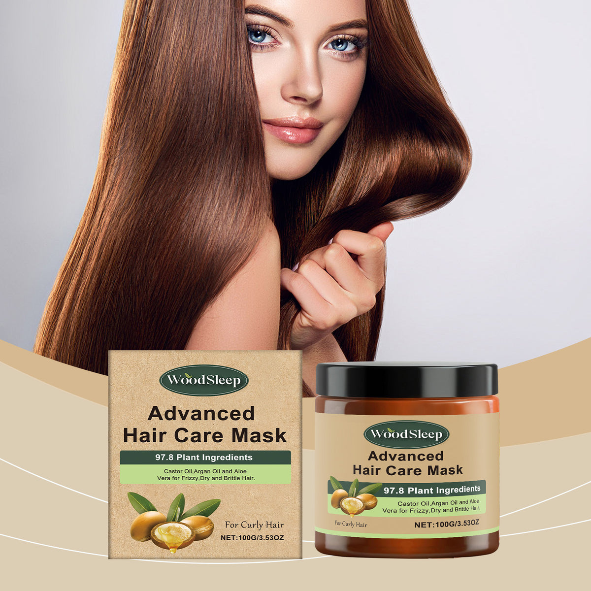Wood Sleep Moisturizing Care Hair Mask Nourishing Hair Care And Improving