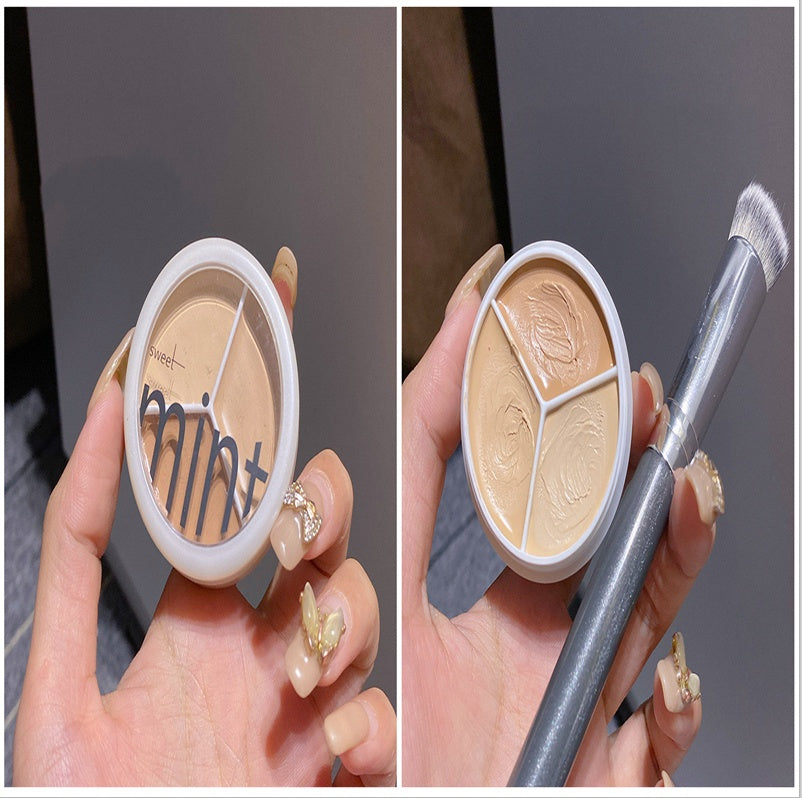 Sweet Mint New Hot Sell Tri-Color Concealer Foundation