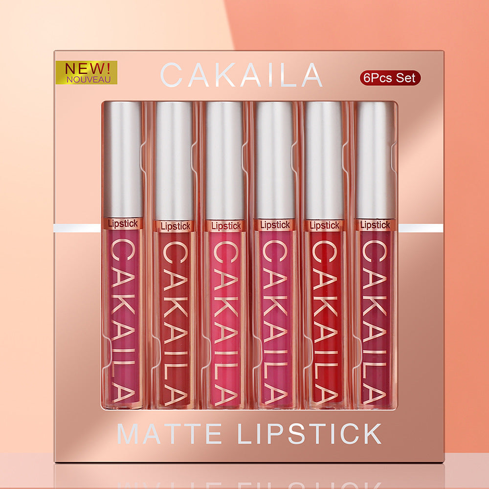 Cakaila Matte Nonstick Lip Gloss Set Of 6