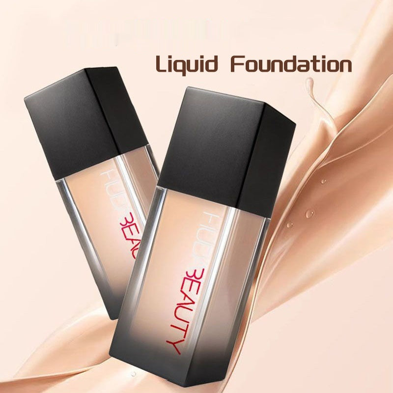 Huda Liquid Foundation Concealer And Moisturizer Oil Control Skin Color Not Stuck Pink Moisturizing Smear-proof Makeup 34ml