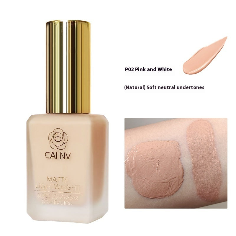 Cai NV Liquid Foundation Wheat Black Leather White Blend Agent