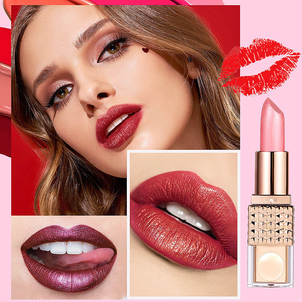 Baolishi Universal Pearlescent Sequins Colorful Lipstick Kit