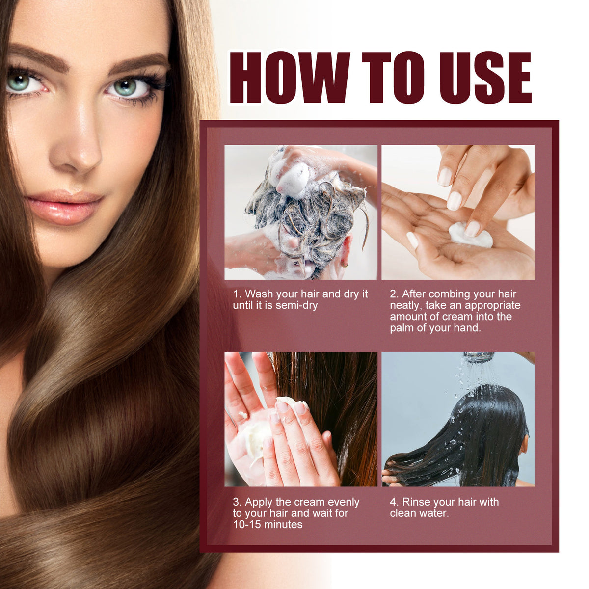 Jaysuing Hair Nourishing Damaged Dry Manic Moisturizing Soft Hair Conditioner