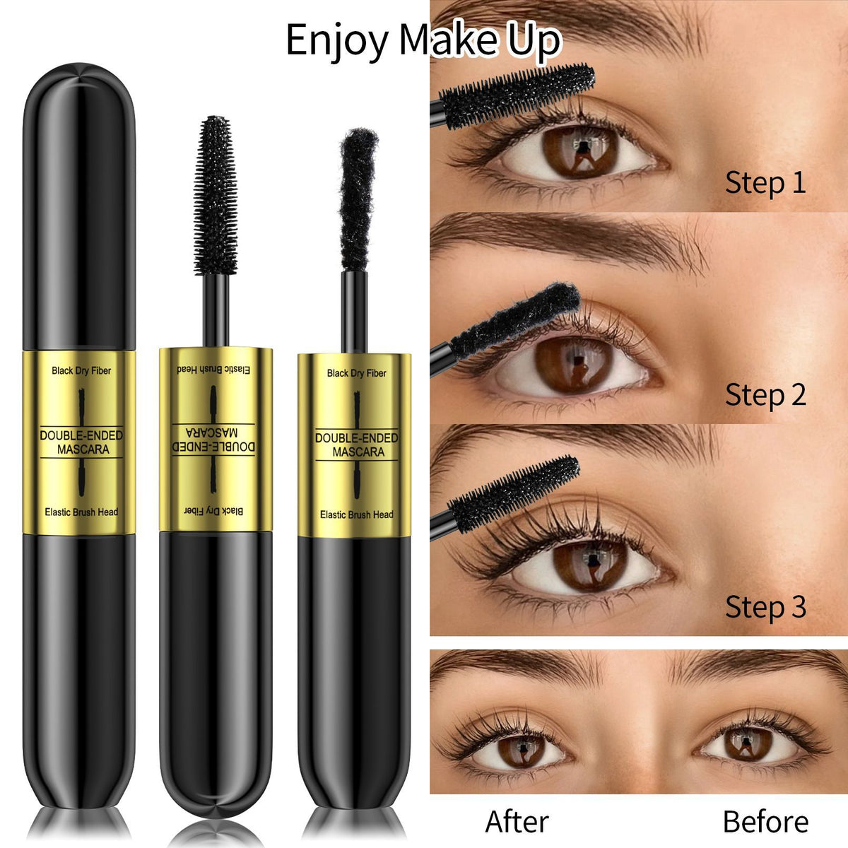 Hellokiss Double-headed Two-in-one Fiber Grafting Mascara Waterproof Thick