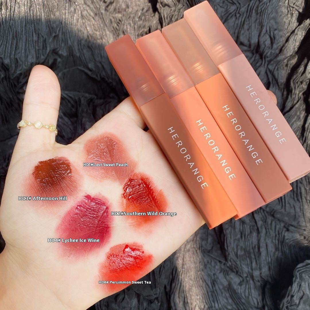 HeroRange Velvet Matte Milk Tea Bean Paste Matte Lip Gloss