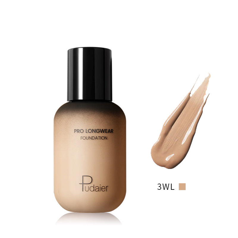 Pudaier Natural Liquid Foundation Concealer Repair Moisturizing Makeup Primer