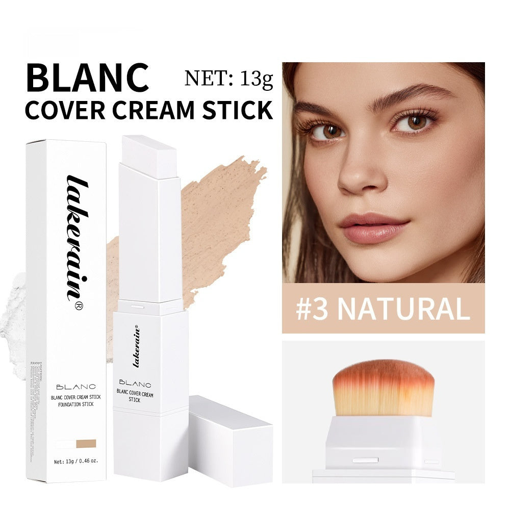 Lakerain Natural Concealer Long-lasting Double-headed Stick Foundation