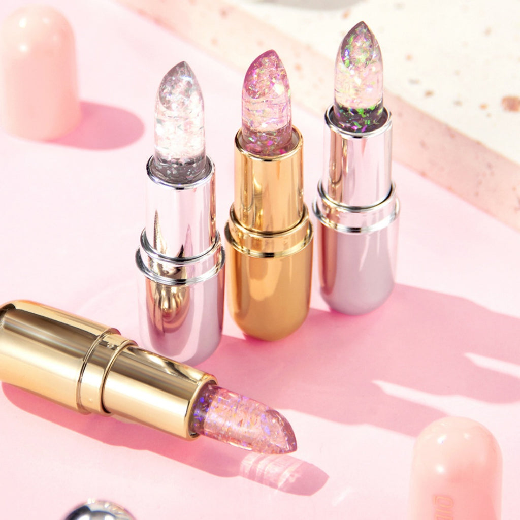 Qibest Shiny Jelly Temperature Change Lipstick Hydrating