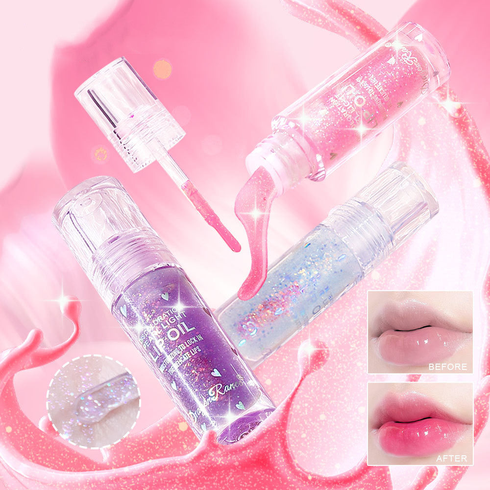 Dragon Ranee Ice Transparent With Thin And Glittering Pearlescent Moisturizing Lipstick