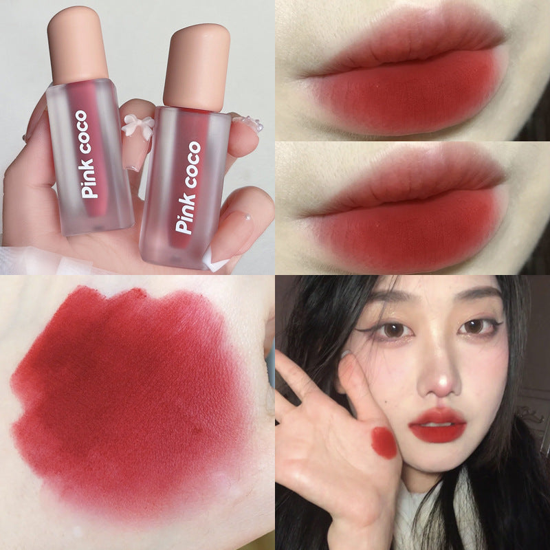 Pink Coco Student Lipstick Matte Lip Mud Lip Gloss
