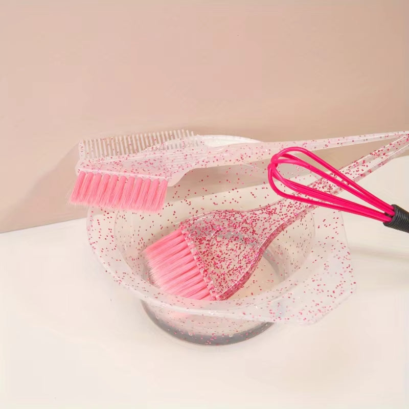 Hair Care Oil Transparent Hair Dye Comb Hair Salon Highlighting Tool