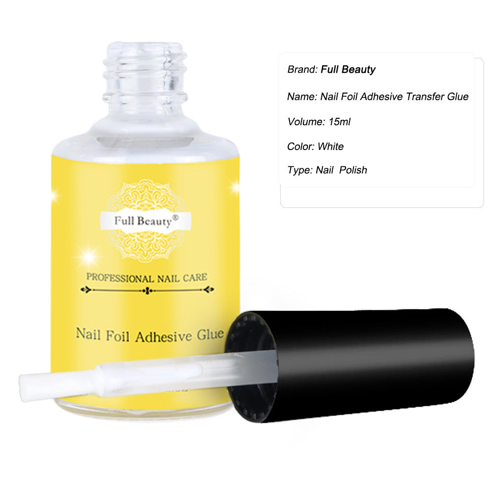 Full Beauty Nail Transfer Glue, Simple And No Need To Light, Starry Sky Sticker Transfer Nail Glue