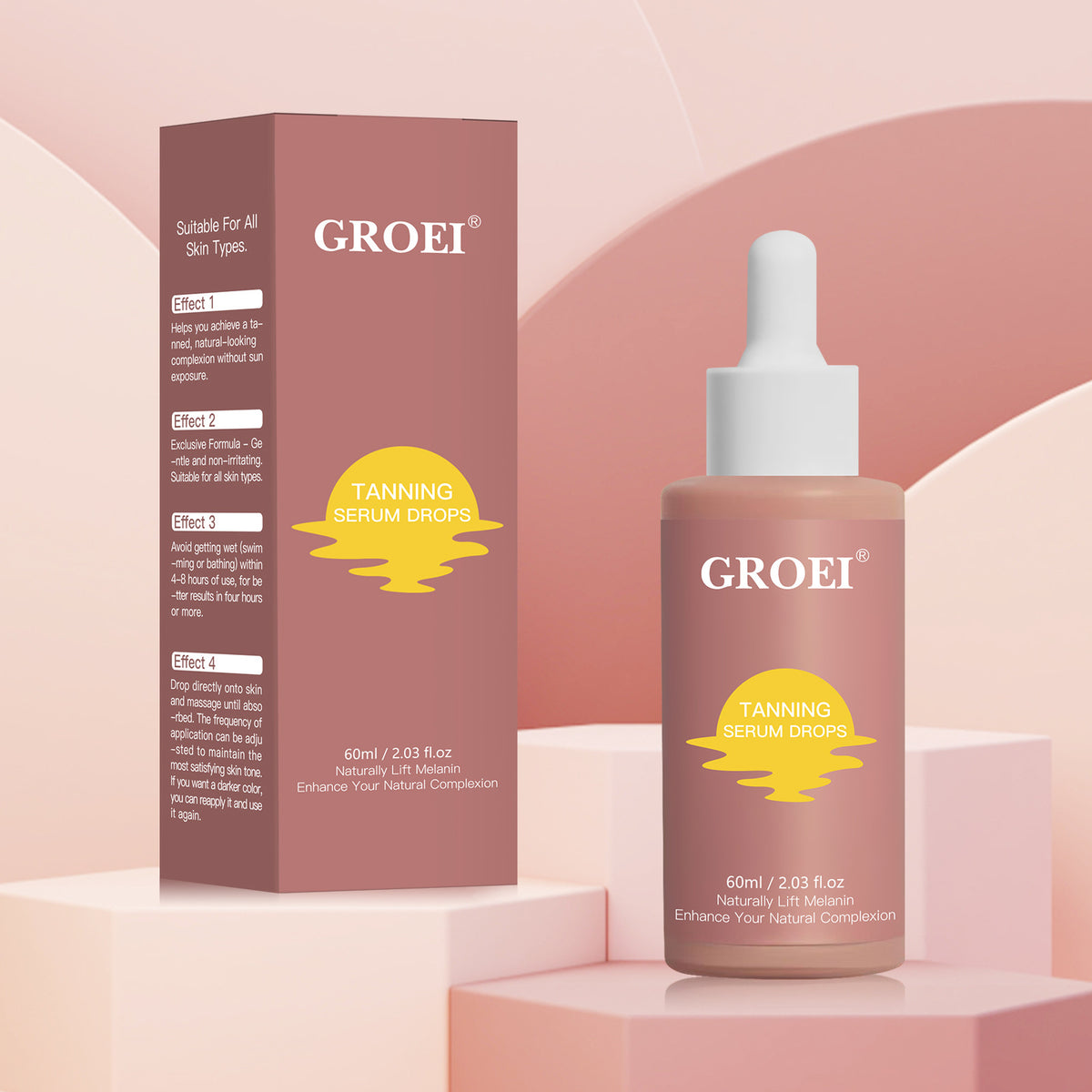 Groei Sunbath Sun-free Beauty Black Liquid Moisturizing