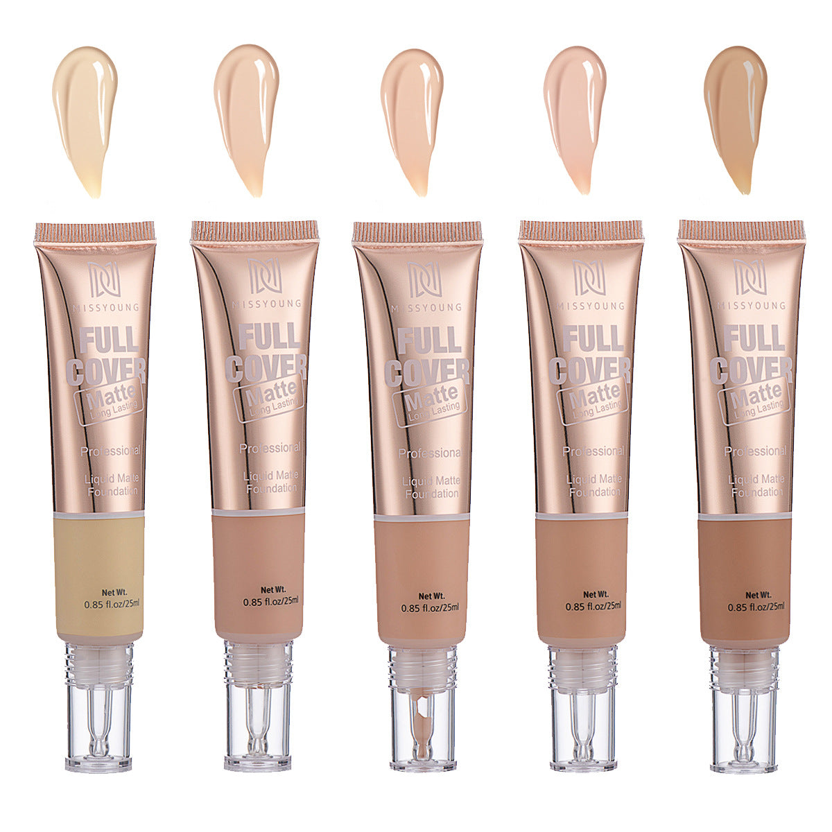 MissYoung Lightweight Breathable Concealer Matte Liquid Foundation
