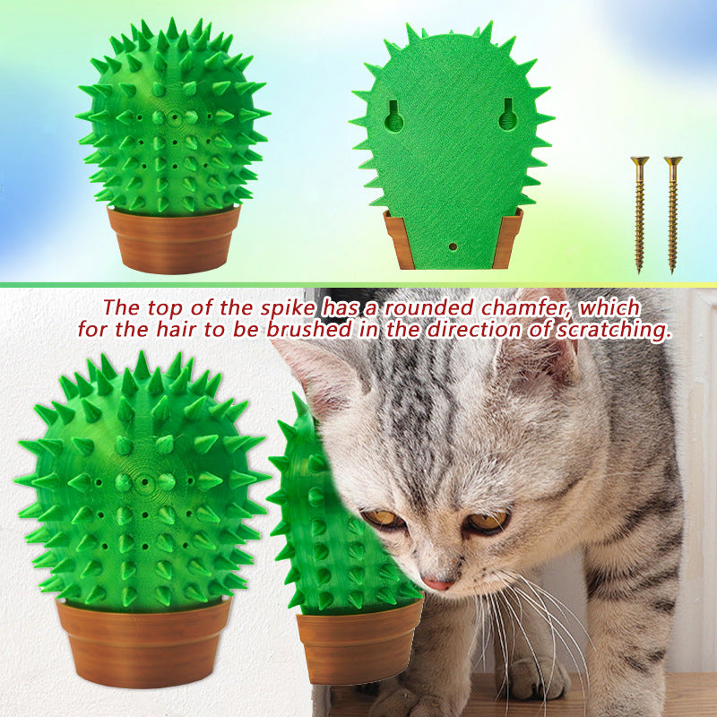 Creative Pet Automatic Comb Cactus Cat Scratch Board