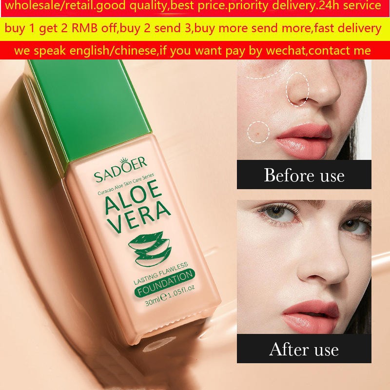 Sadoer Full Coverage Concealer Foundation Cream Makeup Cosmetic
