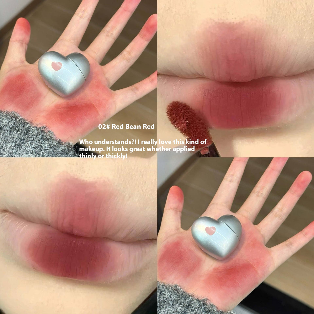 Black Nana Love Lip Mud Matte Finish Velvet Lip Lacquer